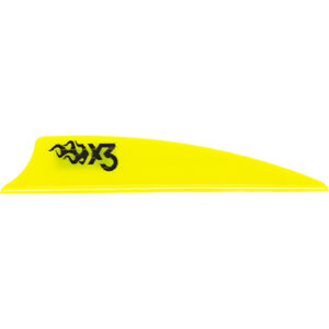 Bohning X3 Vanes Neon Yellow 2.25" - 100 Pack