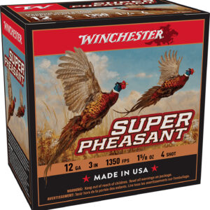 Winchester Ammo X123PH4 Super Pheasant Magnum High Brass 12Gauge 3" 1 5/8oz 4Shot 25 Per Box/10 Case