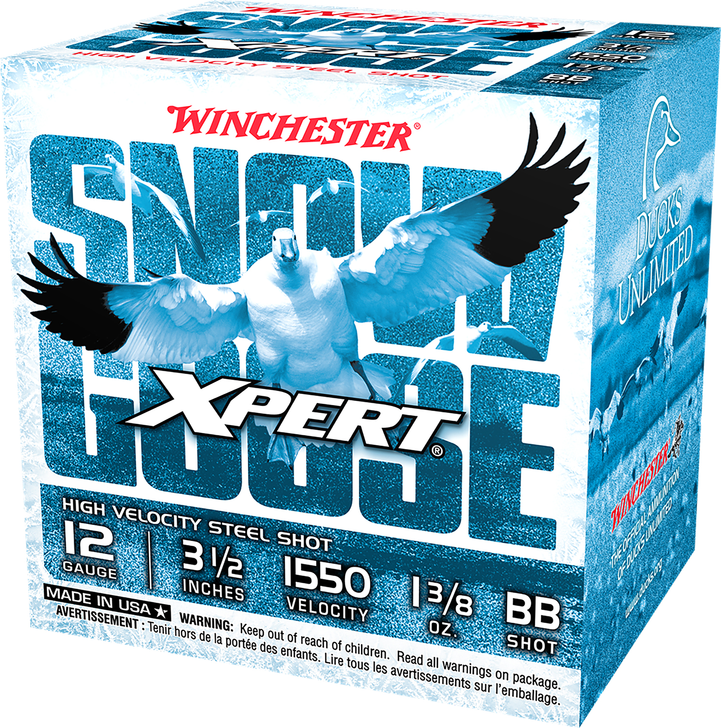 Winchester Ammo WXS12LBB Xpert Snow Goose High Velocity 12Gauge 3.50″ 1 3/8oz BBShot 25 Per Box/10 Case