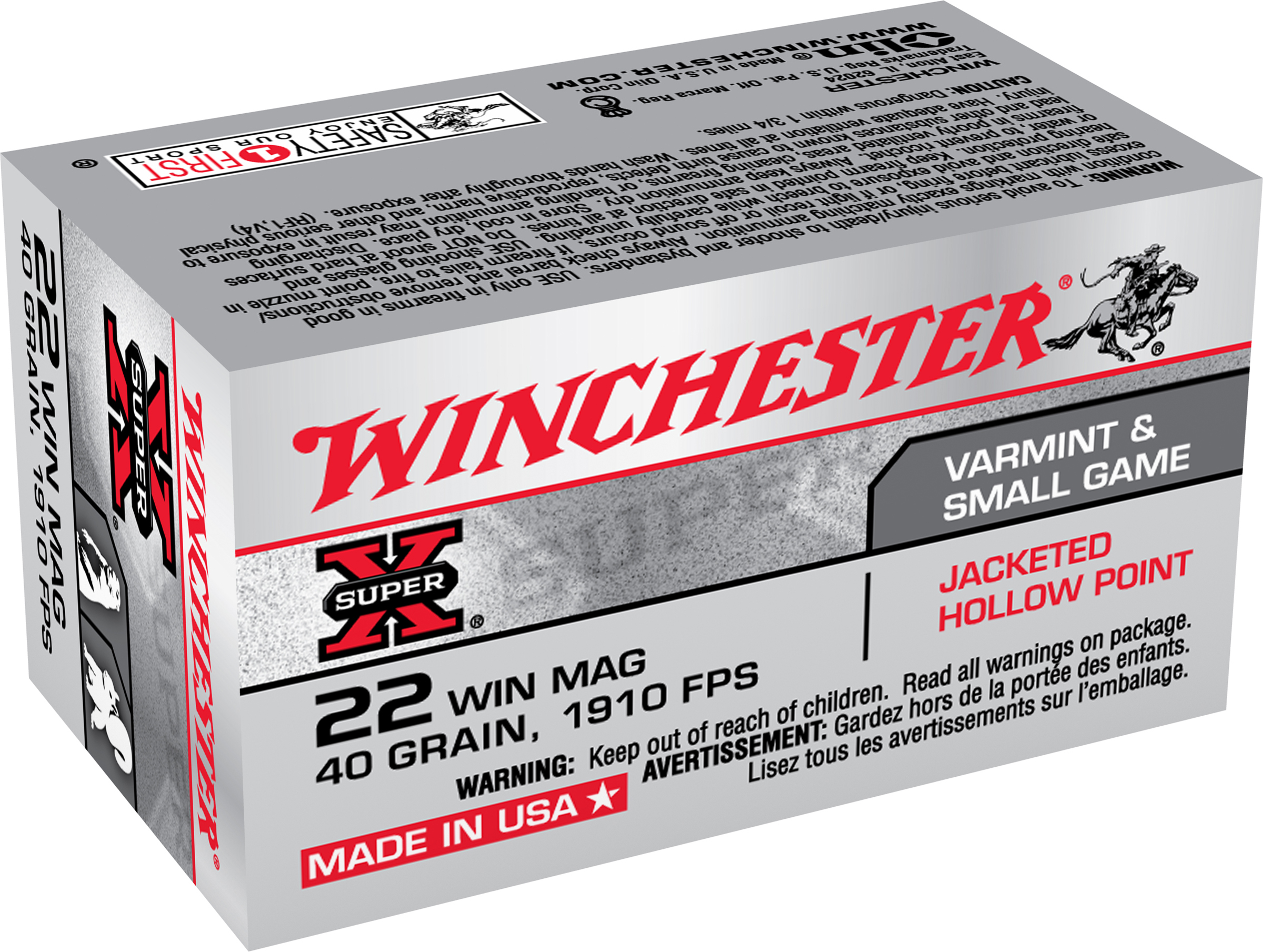 WIN 22M 40GR JHP 50RD