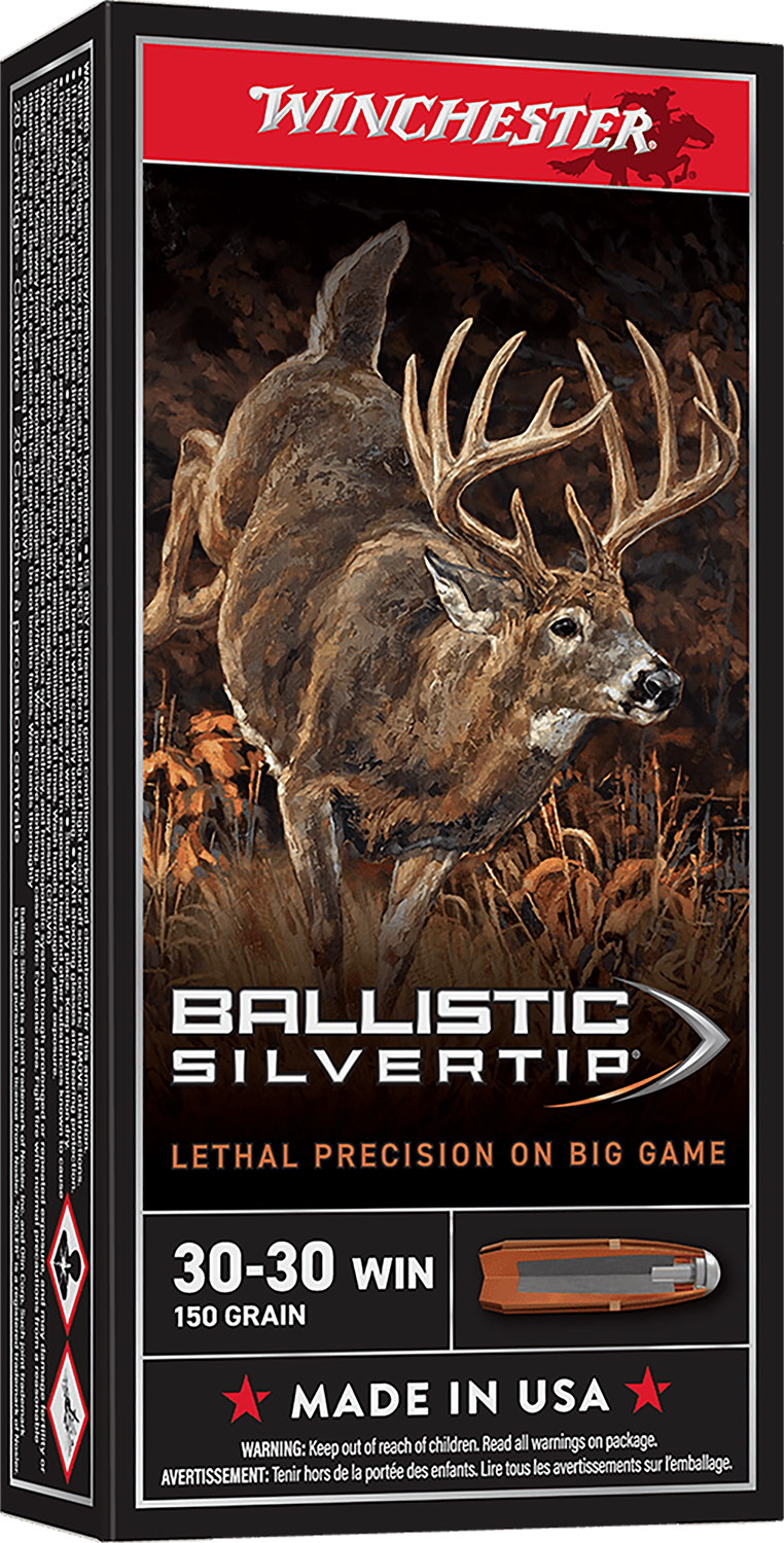 Winchester Ammo SBST3030 Ballistic Silvertip  30-30Win 150gr Rapid Controlled Expansion Polymer Tip 20 Per Box/10 Case