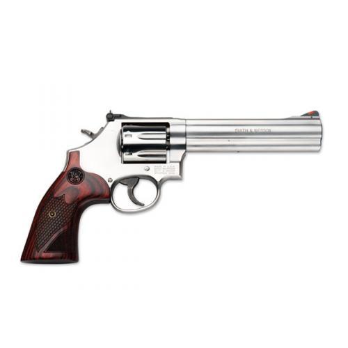 Smith & Wesson Model 686 Plus Deluxe Handgun .357 Mag 7rd Capacity 6″ Barrel Silver with Wood Grip