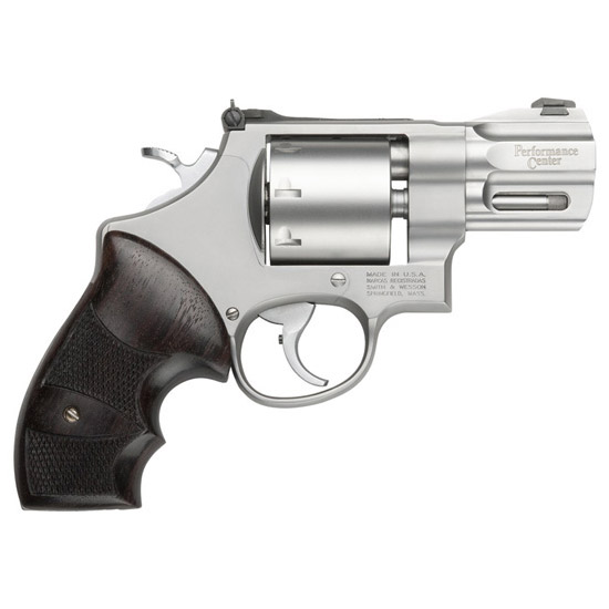 SW PC 627 357MAG 2 5/8 SS RR AS WOOD GRIP 8RD