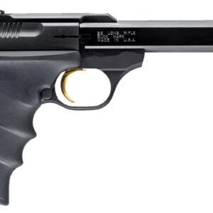 Browning 051407490 Buck Mark Standard *CA Compliant 22 LR 10+1 5.50" Slab Side Barrel, Matte Black Serrated Steel Slide & Aluminum Frame, Black Overmolded Grips