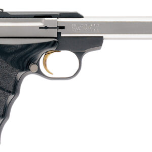 Browning 051427490 Buck Mark Plus *CA Compliant 22 LR 10+1 5.50" Slab Side Barrel, Serrated SS Slide, Matte Black Aluminum Frame, Black Laminate Wood Grips