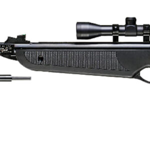 Beeman 1022 Black Club Combo Spring Piston 22 1rd Shot Black Black Receiver Black Scope 4x32mm