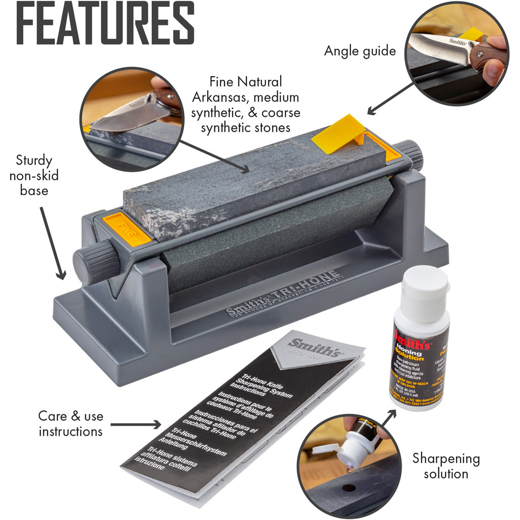 Smiths Three Stone Sharpening System 6″