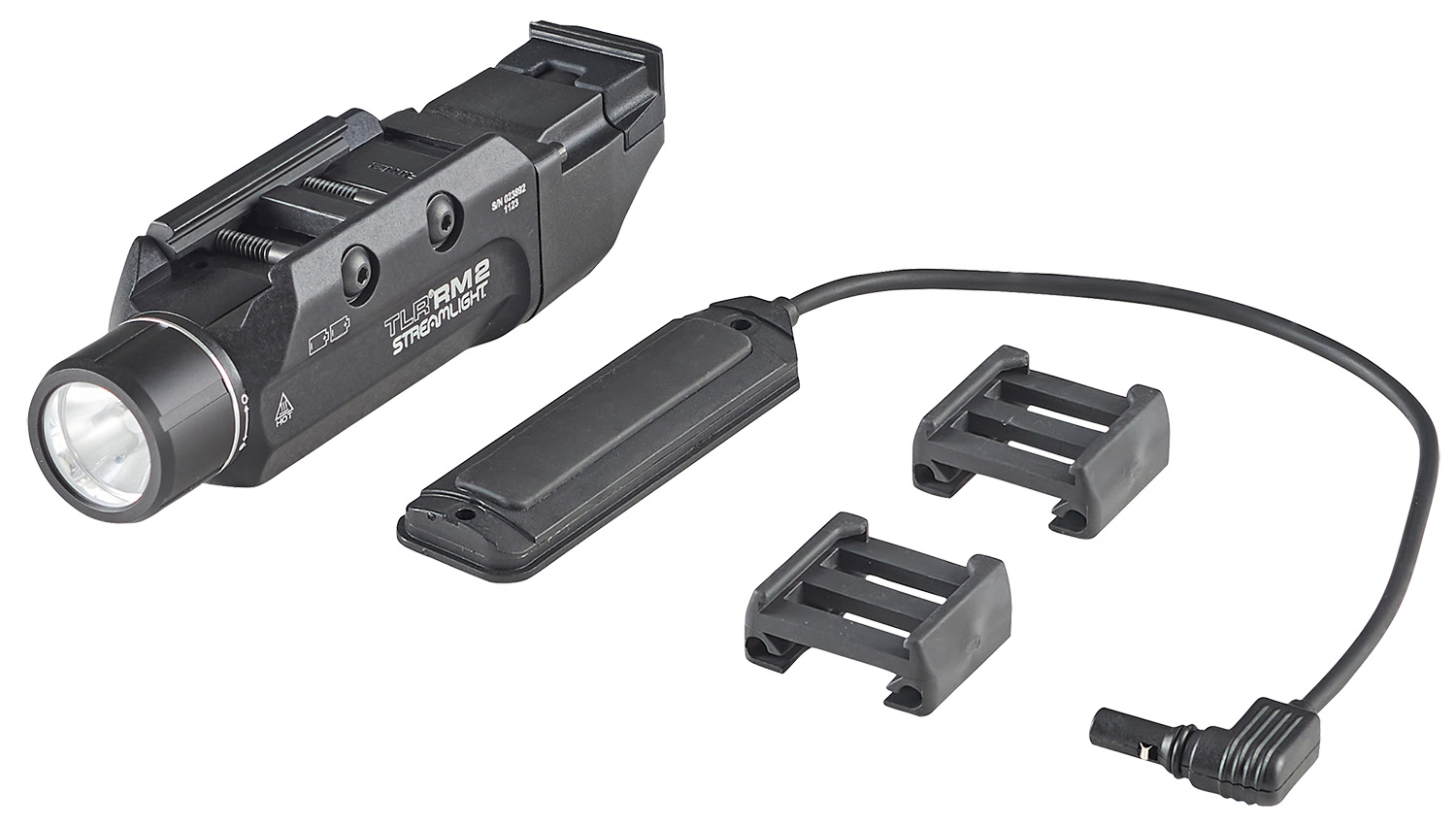Streamlight 69450 TLR-2 RM Black Anodized Aluminum, 1,000 Lumens White LED Bulb, 297 Meters Beam, Picatinny Rail Mount