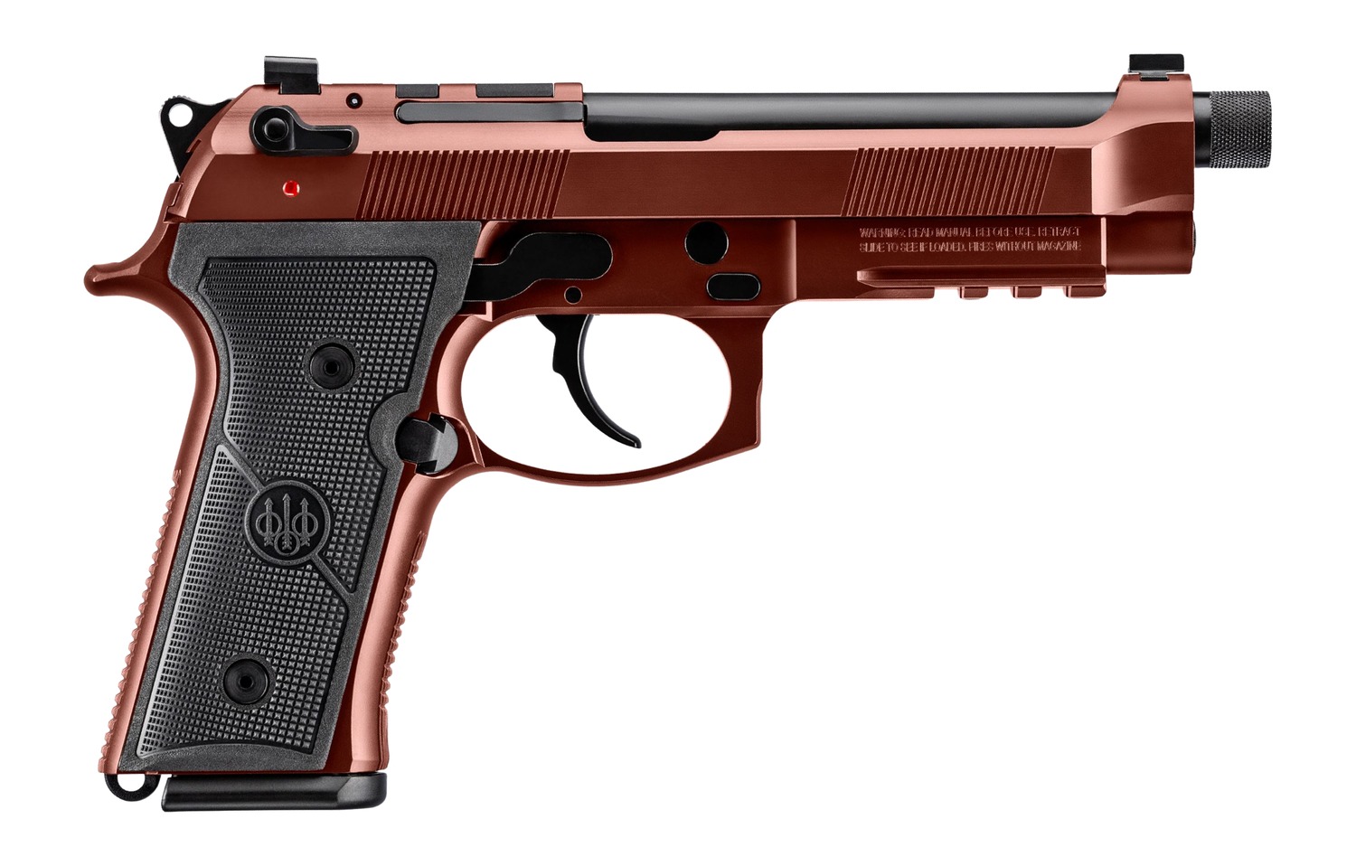 Beretta USA JS92M9A4GCLA18 M9A4 Overlanding Full Size Frame 9mm Luger 18+1 5.10" Black Threaded Barrel, Clay Cerakote Steel Optic Ready/Serrated Slide, Clay Cerakote Aluminum Frame w/Beavertail & Pica