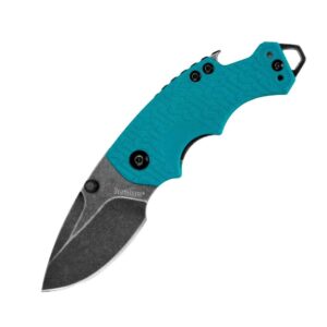 Kershaw Shuffle Folding Knife 2-2/5" Drop Point Blade Blackwash Finish/Teal
