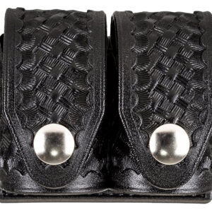 HKS 203BLBN SpeedLoader Case Double Large Black Hytrel Belt Loop Belts 2.25" Wide