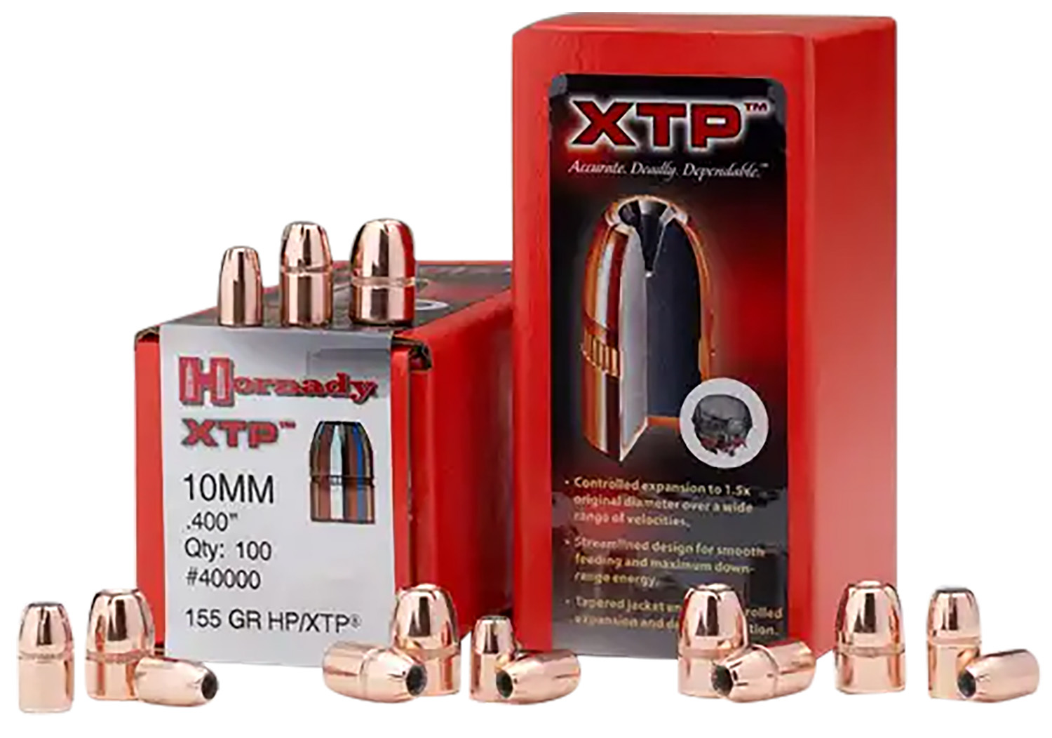Hornady 44050 XTP 44 Cal .430 180 gr Hollow Point 100 Per Box/ 15 Case
