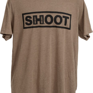 Hornady 99606M Shoot T-Shirt Brown Tri-Blend Short Sleeve Medium