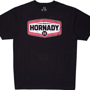 Hornady 99607XXL Hornady T-Shirt Black Cotton Short Sleeve 2XL