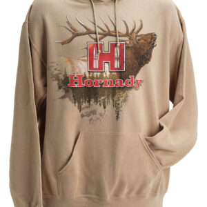 Hornady 99612M Elk Medium Tan/Khaki Hoodie Poly-Cotton