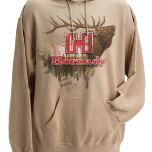Hornady 99612L Elk Large Tan/Khaki Hoodie Poly-Cotton