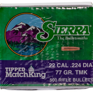 Sierra 7177C Tipped MatchKing 22Cal 77gr Tipped MatchKing 500/Box
