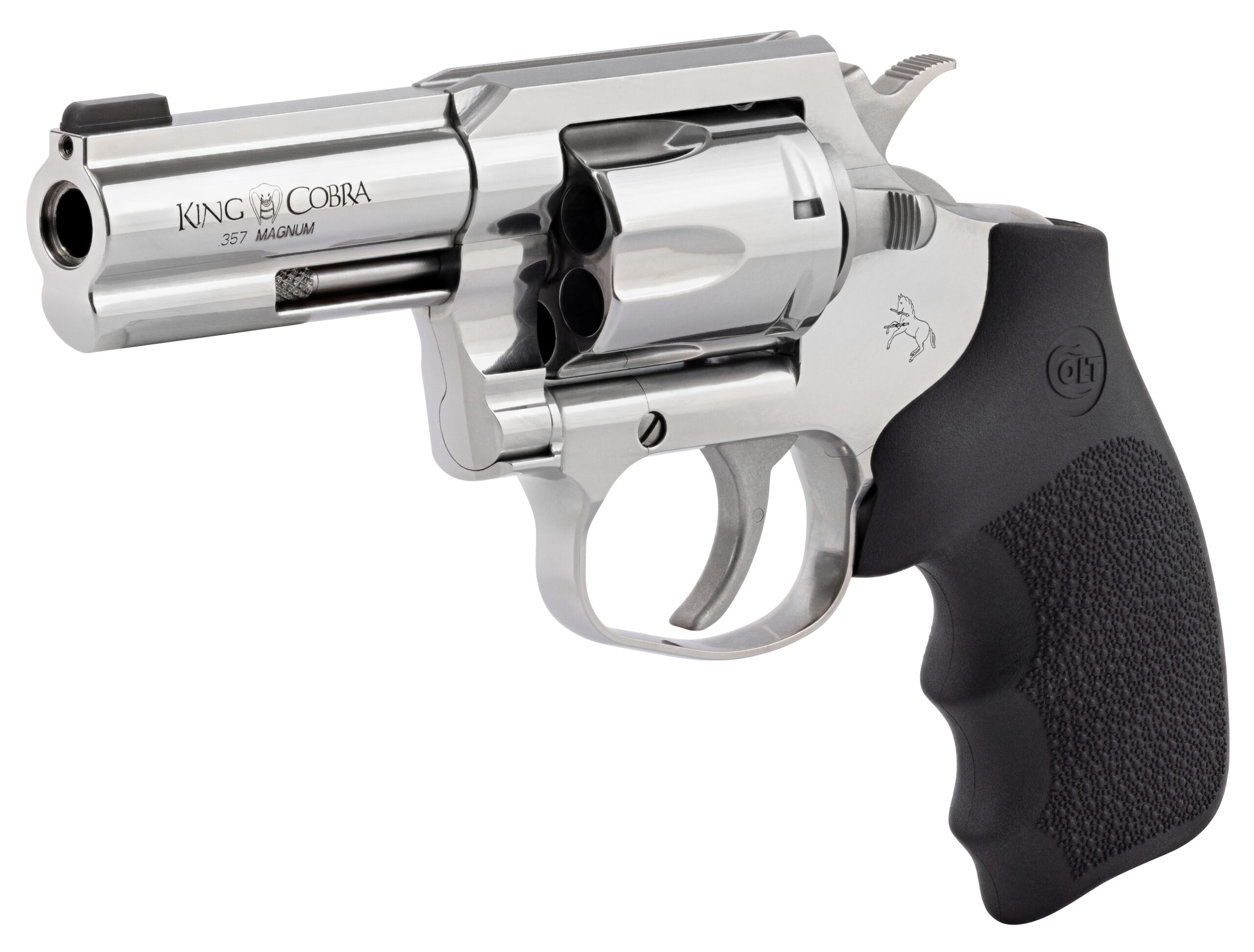 CLT KING COBRA 357MAG 3 SS HOGUE RUBBER GRIP