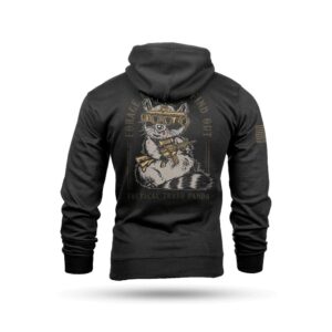 Nine Line Tactical Trash Panda Hooded Sweatshirt Black XL