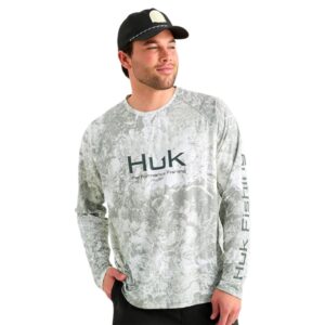 Huk Mossy Oak Pursuit Performance Long Sleeve Crew Shirt