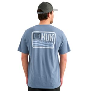 Huk Born Wave Short Sleeve Shirt Stormy Blue S