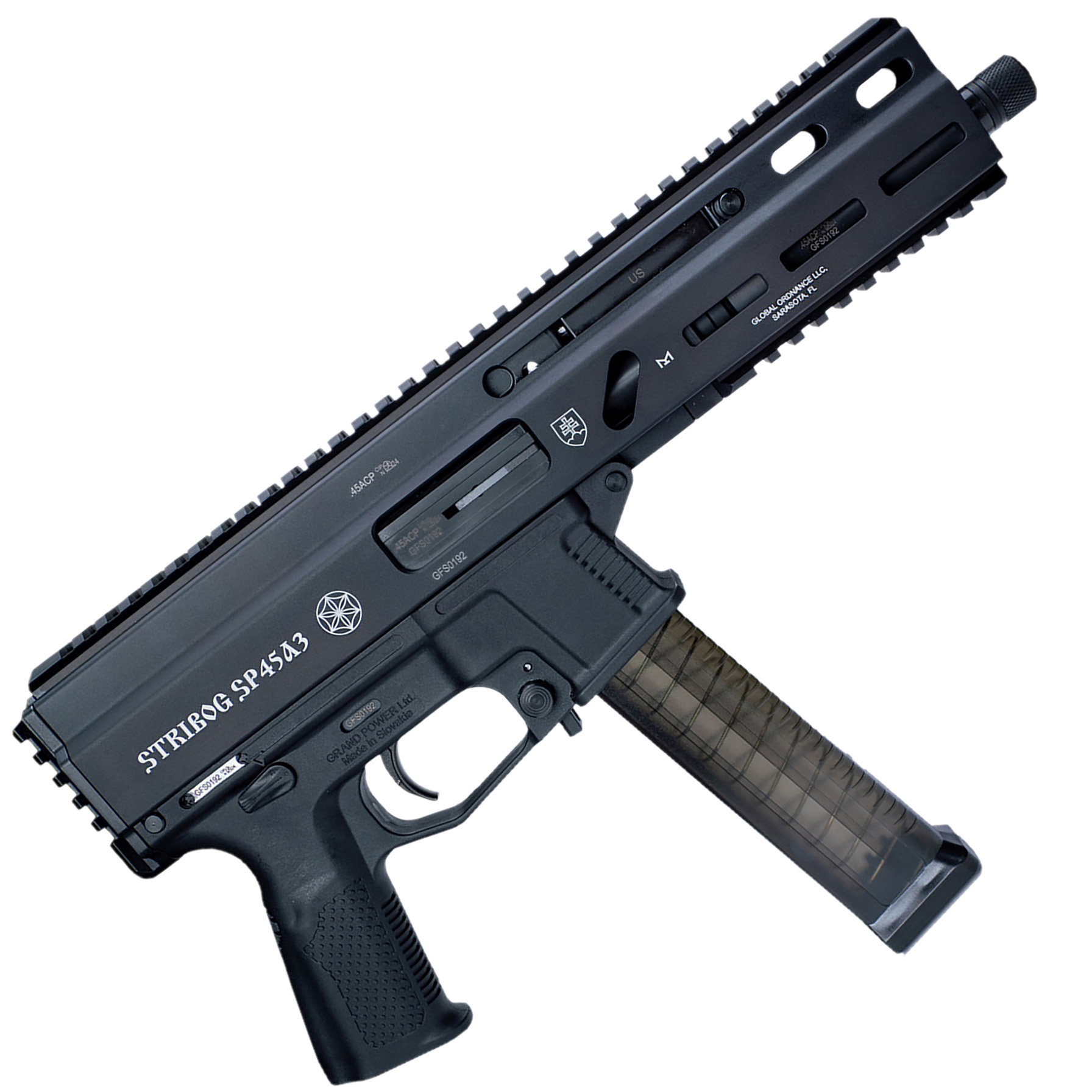 GP STRIBOG SP45A3 45ACP 8″ PST