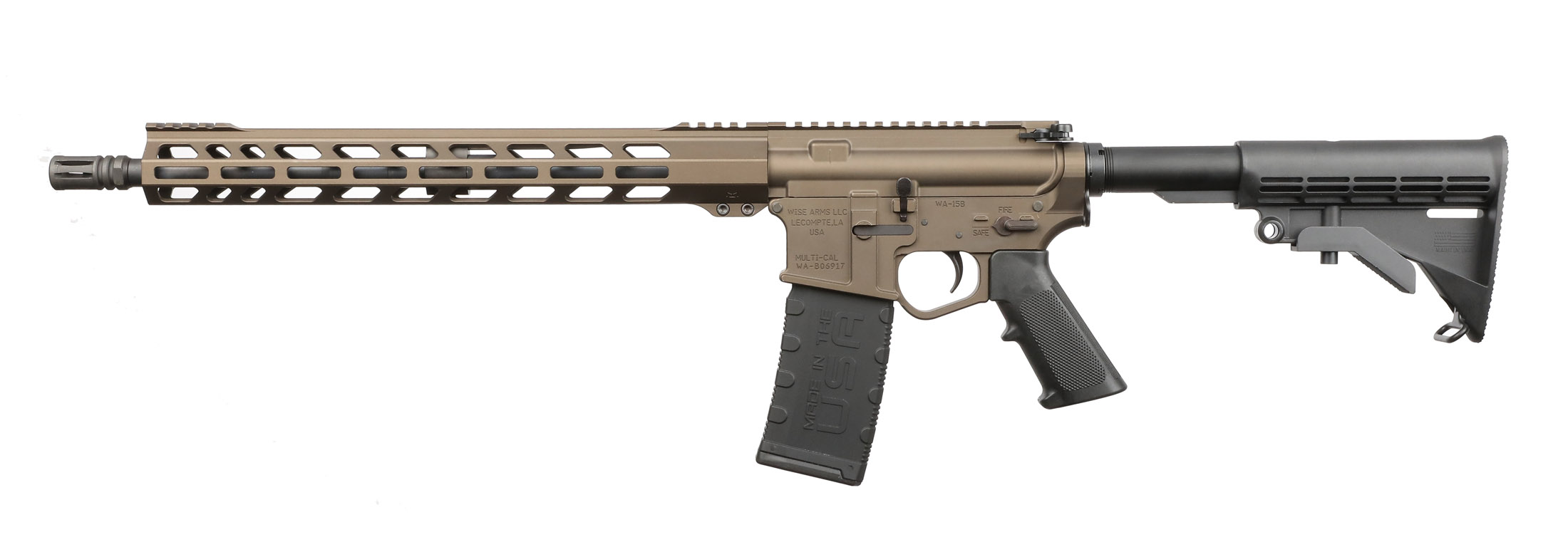 WISE ARMS WA-15B 300BLK MIDNIGHT BRZ 16″