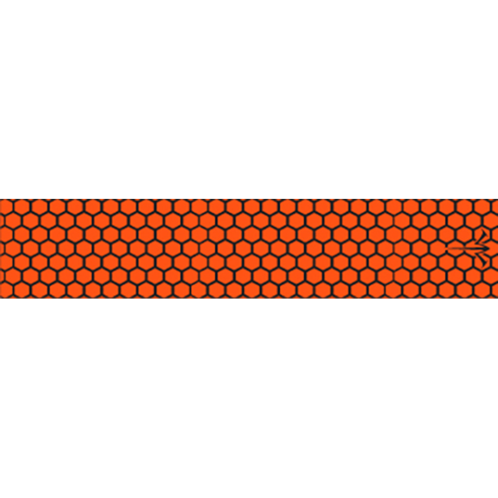 White Water Archery Honeycomb Fade Arrow Wraps Open Flo Orange 5 in. x 1.125 in. 15 pk.