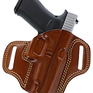 Galco CM212 Combat Master  OWB Tan Leather Belt Slide Fits 1911 Right Hand