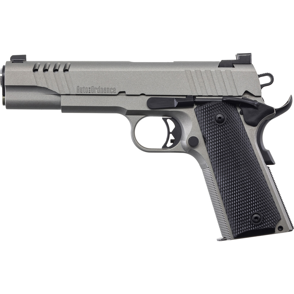 Auto-Ordnance 1911 Pistol 45 ACP 5 in. Stainless Cerakote 7 rd. Night Sights