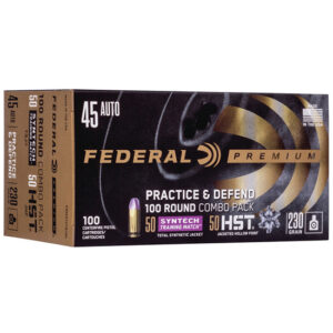 Federal Premium .45 ACP 230GR Practice & Defend Ammo