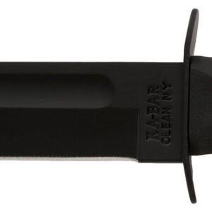 Ka-Bar 1211 Fighting/Utility 7" Fixed Clip Point Plain Black 1095 Cro-Van Blade, Black Kraton G Handle, Includes Sheath