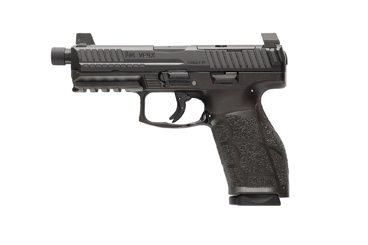 H&K VP9A1 X Tactical Optic Ready Handgun 9mm Luger 15rd Magazines(2) 4.7" Threaded Barrel Black