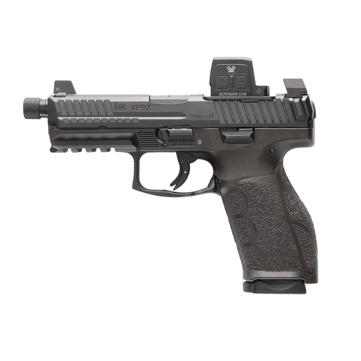 H&K VP9A1 X Tactical Optic Equipped(Vortex) Handgun 9mm Luger 17(1) & 20(1)rd Magazines 4.7" Threaded Barrel Black