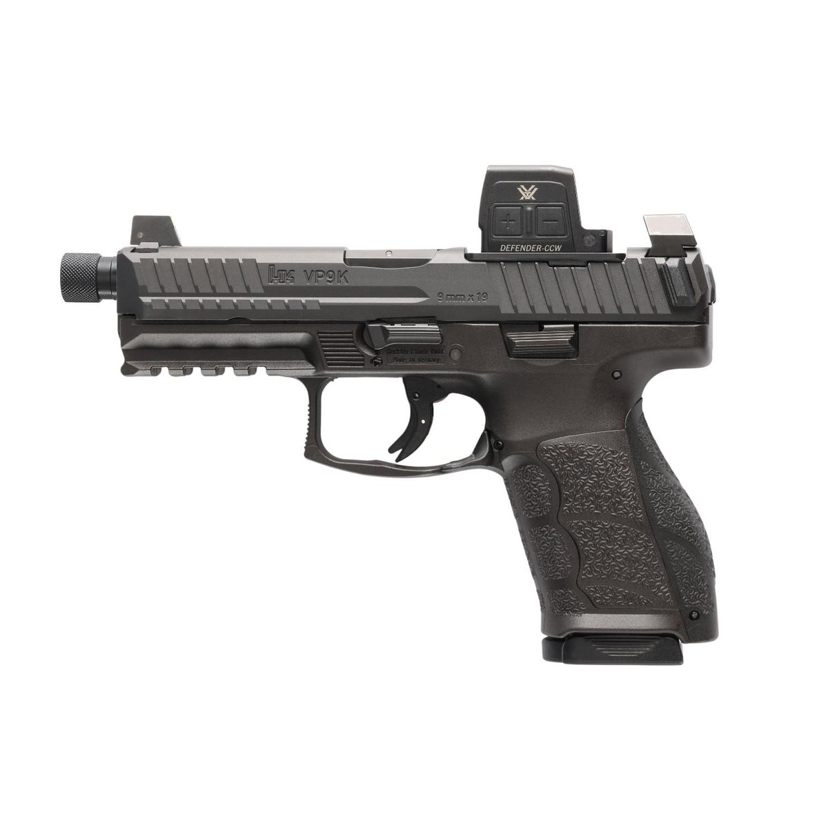 H&K VP9A1 F Tactical Optic Equipped(Vortex) Handgun 9mm Luger 10rd Magazines(2) 4.7" Threaded Barrel Black