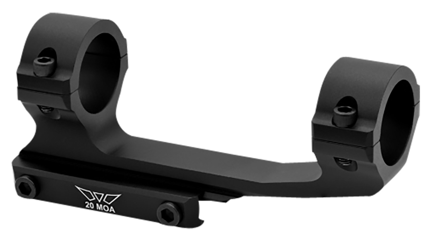 Warne V4011M MSR Scope Mount/Ring Combo Matte Black 1″ 20 MOA