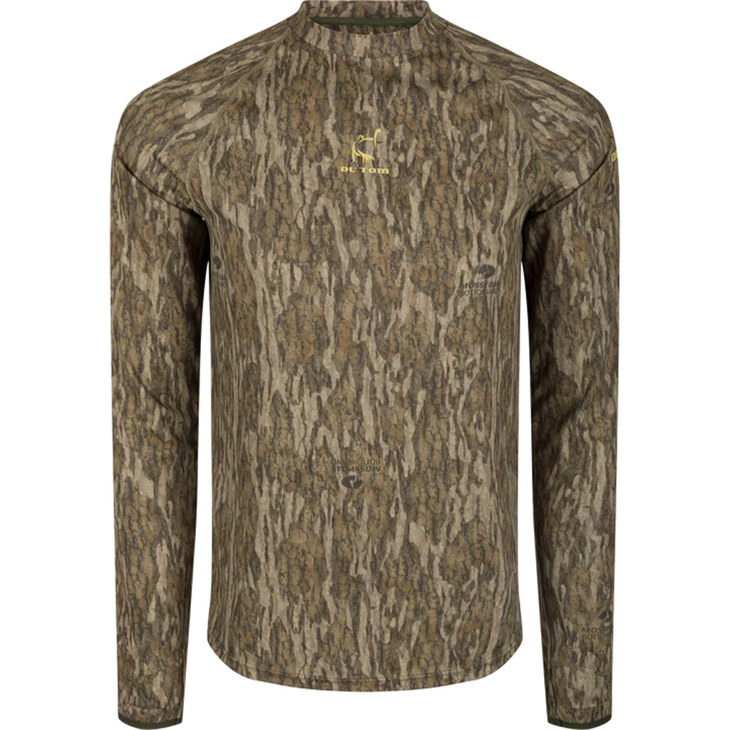 Drake Ol' Tom Mens Early Bird LS Performance Crew MO Bottomland Medium - Image 3