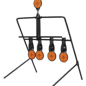 Caldwell 820585 Resetting Target Airgun AR500 Steel Black/Orange Impact Enhancement Motion 1.50"
