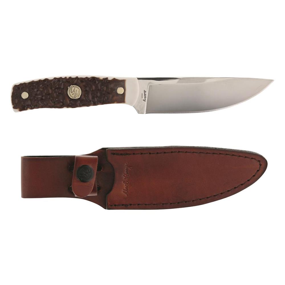 Uncle Henry Next Gen 191UH Fixed Knife 4-3/5″ Bowie Blade Staglon Box