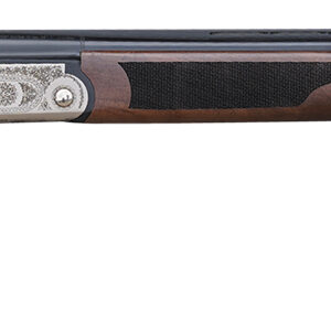 Pointer KAR2026Y Acrius  Youth 20 Gauge Break Open 3" 2rd 26" Black Over/Under Vent Rib Barrel, Nickel Steel Laser Etched Receiver, Fixed Turkish Walnut  Stock, Ambidextrous