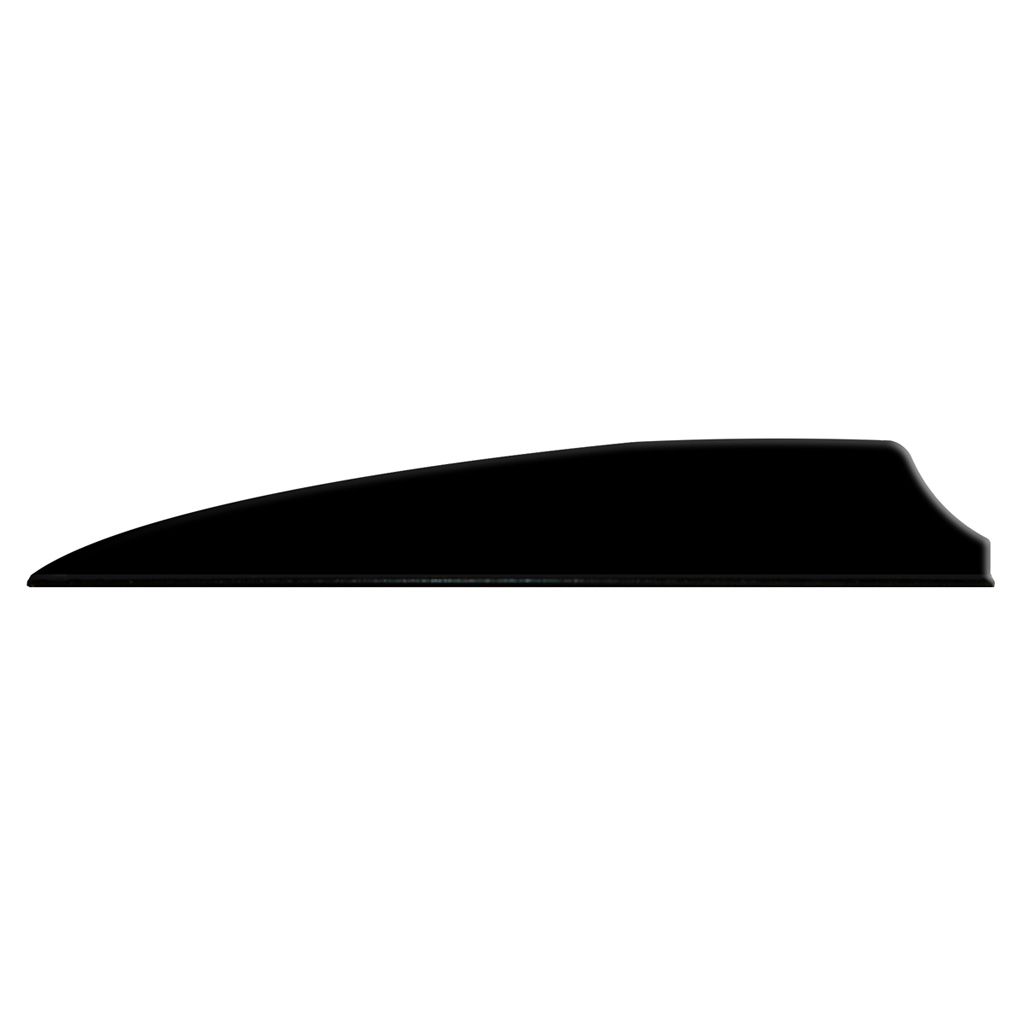 Q2i Fusion X-II 3" Black Vanes - 100 Pack for Archery