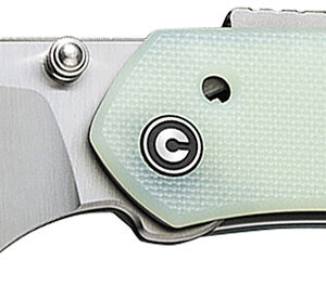 Civivi Knives C22036-2 Vision FG  3.54" Folding Tanto Plain Satin Nitro-V Steel Blade, Natural G10 Handle