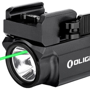 Olightstore Usa Inc OBALDRMINIBK Baldr Mini Black Anodized 100/600 Lumens White LED Green Laser