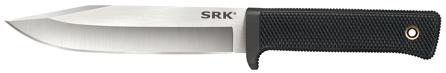 Cold Steel CS38CKE SRK 6" Fixed Clip Point Plain 3-V Steel Blade, 4.75" Black Textured Kray-Ex Handle