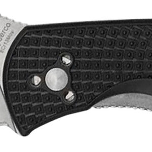 Spyderco C136PBK Persistence Lightweight 2.75" Folding Plain Satin 8Cr13MoV SS Blade, Black Bi-Directional Texturing FRN Handle