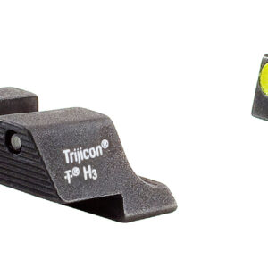 Trijicon 600540 HD Night Sights Green/Tritium Yellow Outline Front Sight-Green Tritium Black Outline Rear Sight Glock Glock 17/17L/19 Standard Frame