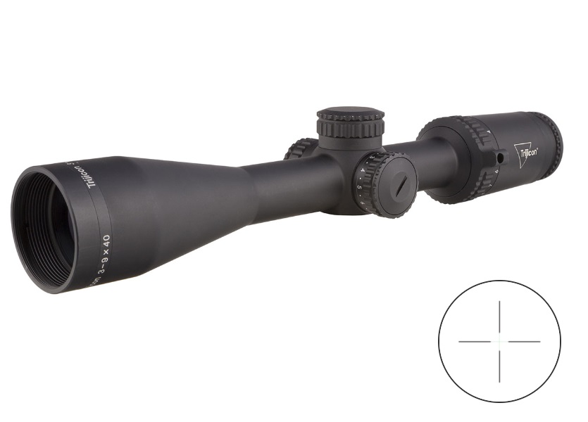 TRIJICON CREDO 3-9X40 BLK 1″ DUPLEX GRN