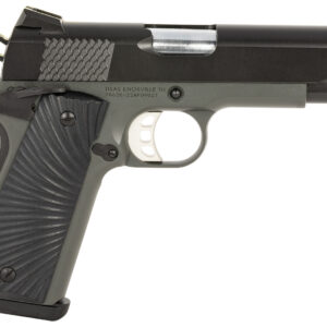 Tisas 10100103 1911 Stingray Carry 45 ACP 8+1 4.25" Stainless Steel Barrel, Black Cerakote Serrated Slide, Dark Gray Cerakote Aluminum Frame w/Beavertail, Black Sunburst G10 Grips