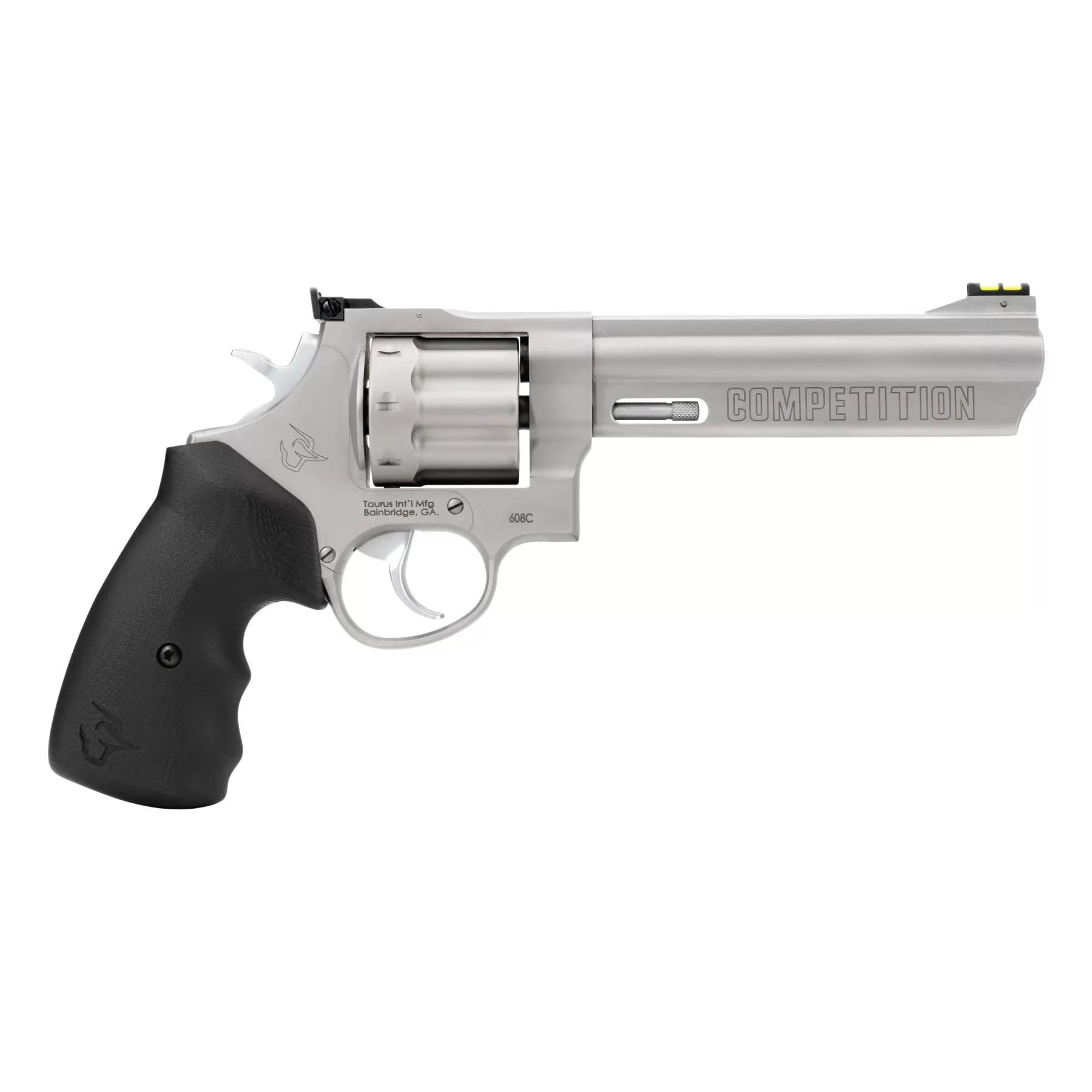 Taurus 608 Competition Handgun .357 Mag 8rd Capacity 6″ Barrel Stainless/Black Grip