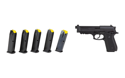 TAURUS PT92 9MM 5″ 18RD BUNDLE BLK